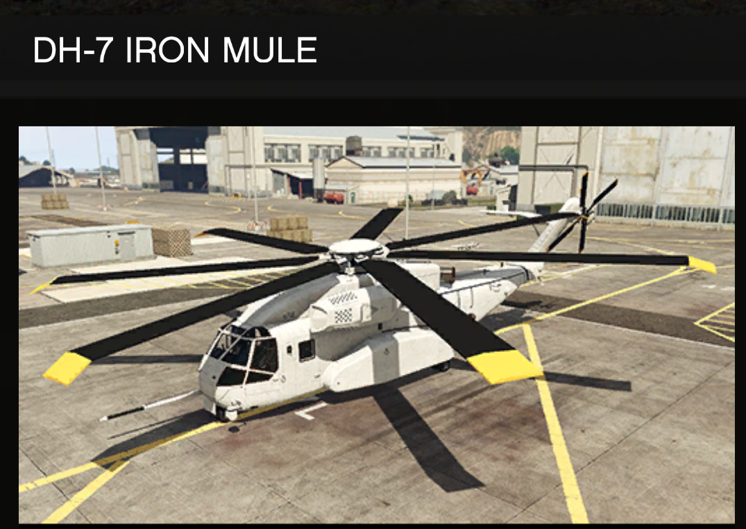 Warstock | Vehicle DH-7 Iron | Custom Item | GTA Online | RLW